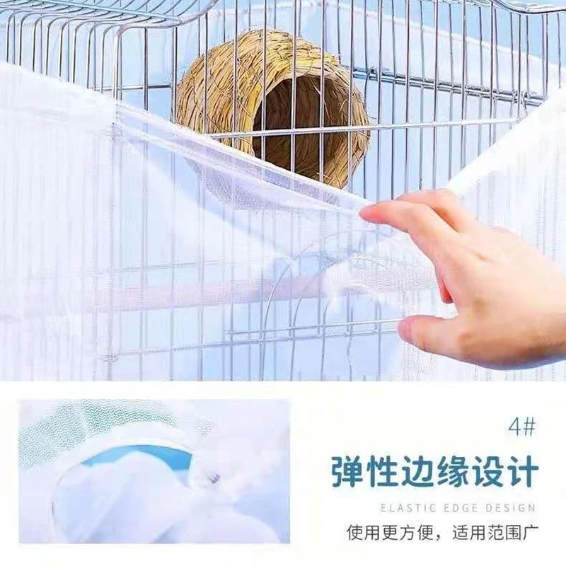 Saia Coletora de Sementes para Gaiola de Pássaros com Elástico Ajustável - Imagem 6