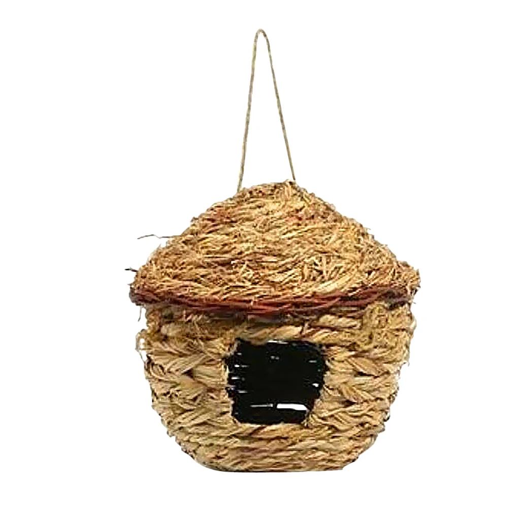 Ninho de Palha para Pássaros e Papagaios 12 cm com Ganchos para Gaiola - Image 5