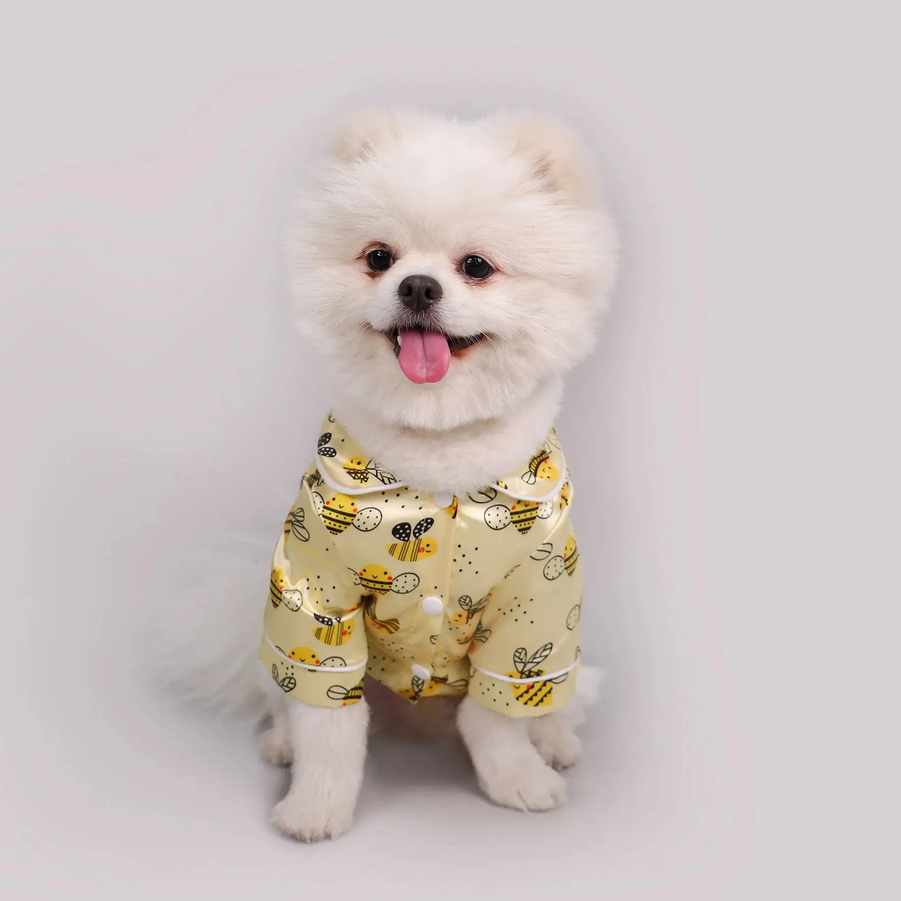 Camiseta para Cães Estampa de Leopardo, Abelha ou Vaca Leve - Image 4