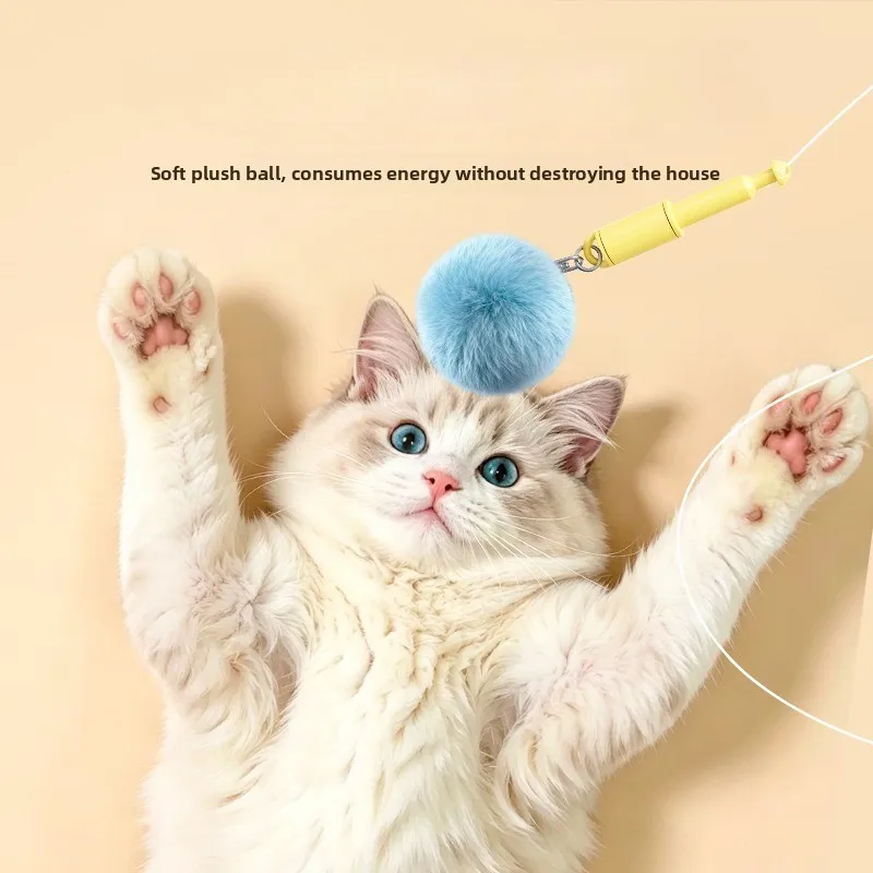 Varinha Elétrica Interativa para Gatos com Lançador Retrátil - Imagem 3