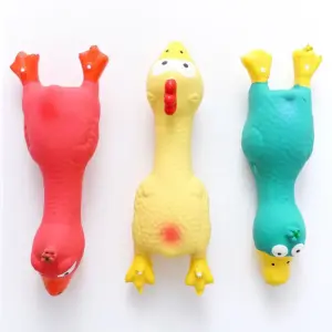 brinquedo de látex para cães formato frango