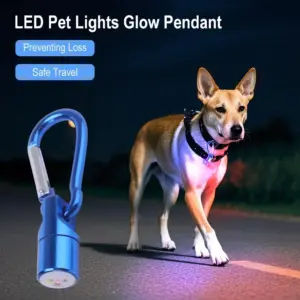 pingente LED para coleira de cães e gatos