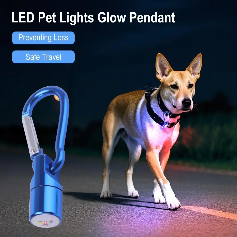 pingente LED para coleira de cães e gatos