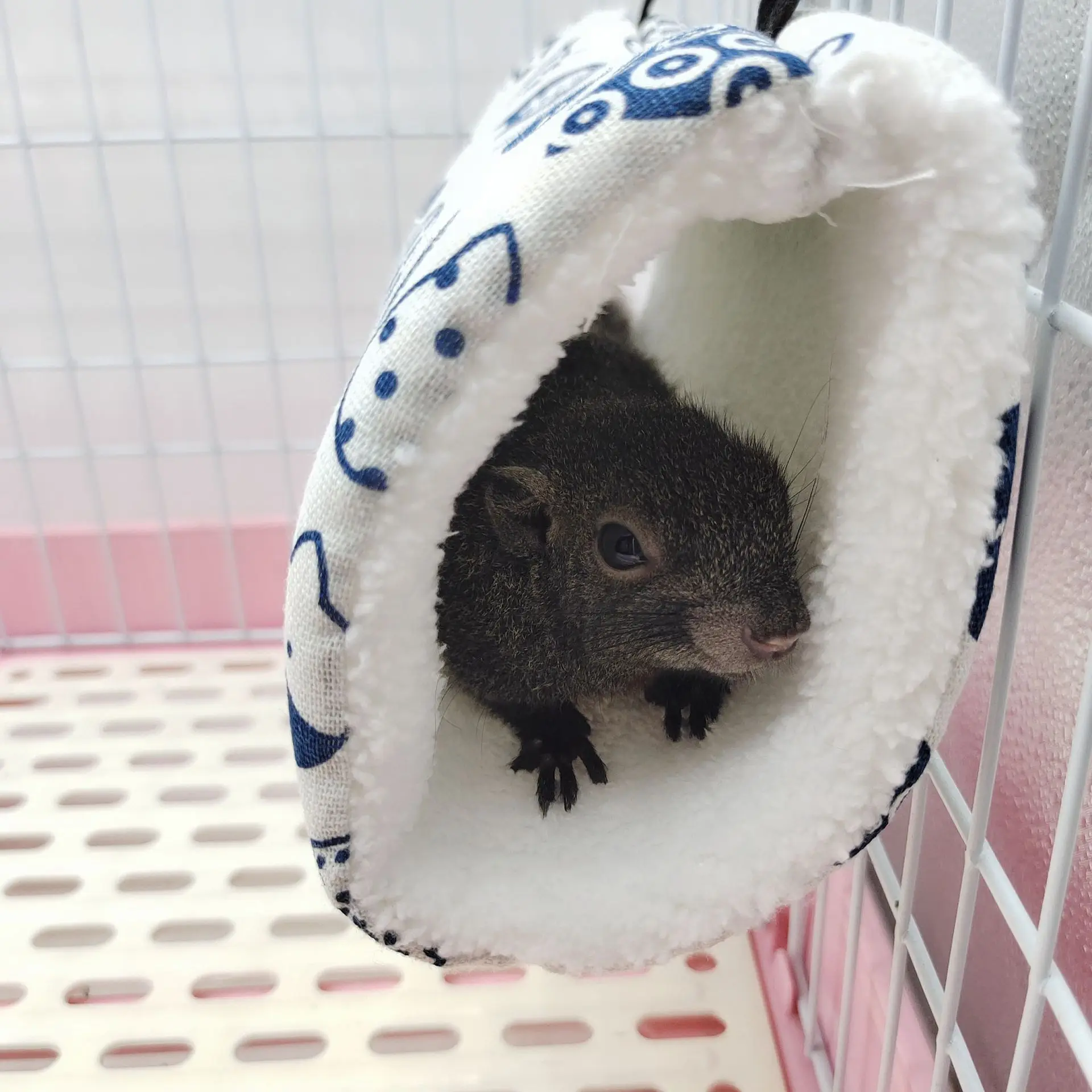 Túnel de Pelúcia para Hamster Rato Cobaia Super Macio - Imagem 3