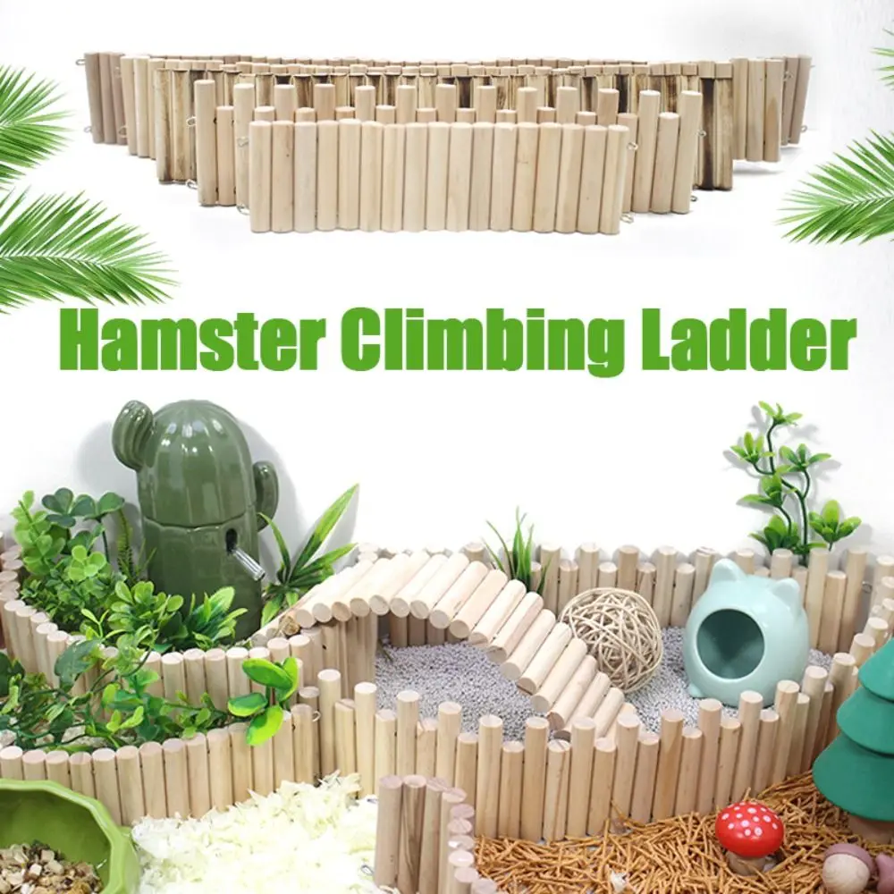 Escada Dobrável de Madeira para Hamster 6 cm com Fio Flexível - Imagem 3