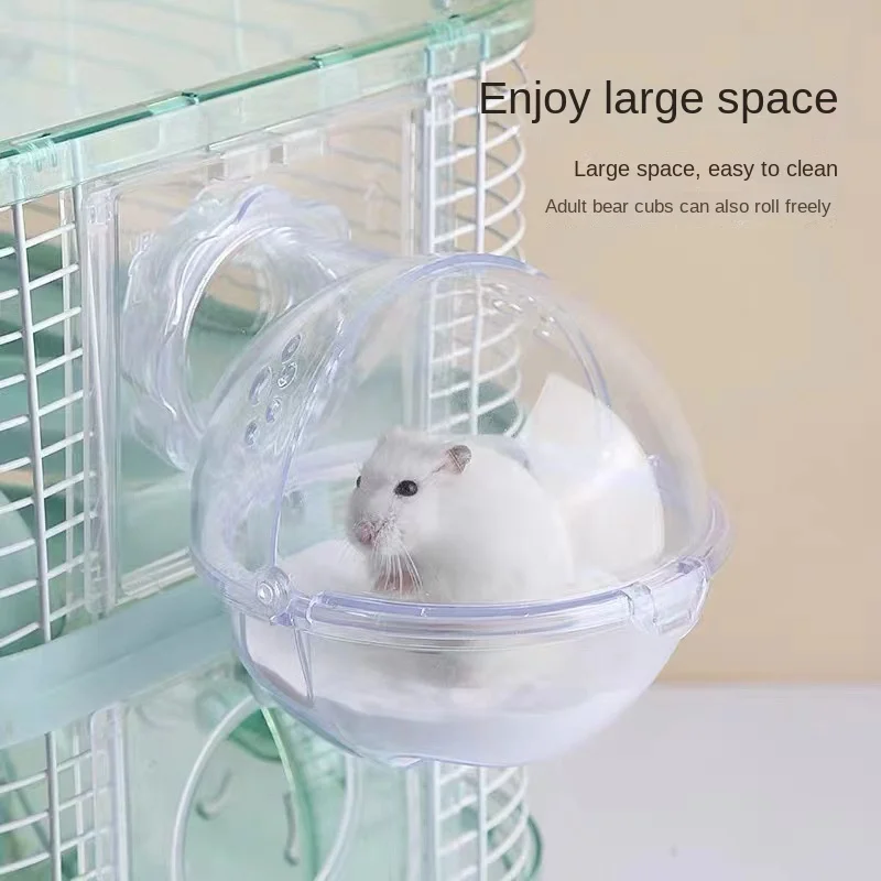 Casa de Banho para Hamster em Acrílico Transparente - Imagem 2
