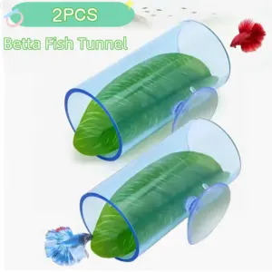 tubo túnel para peixe betta acrílico