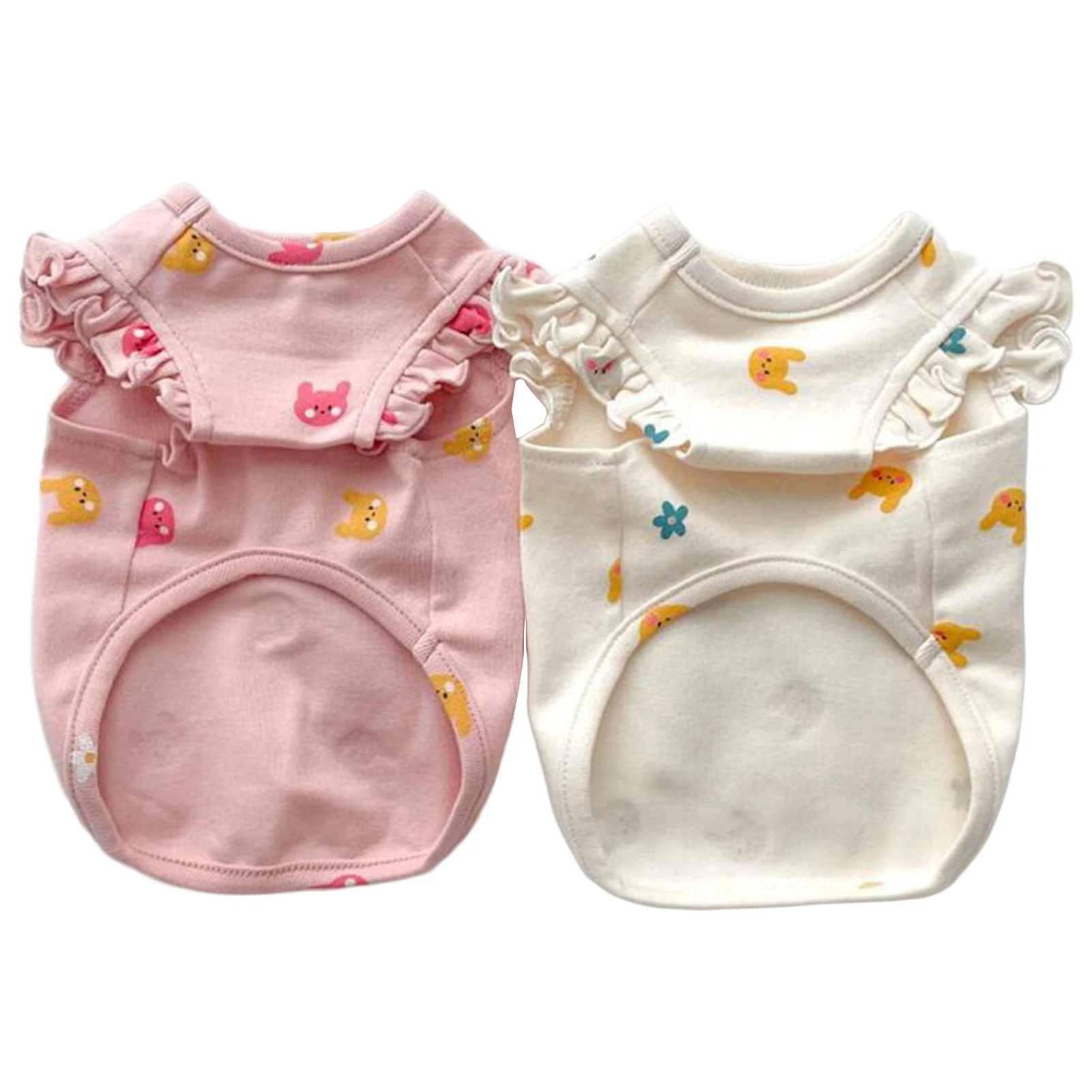 Camiseta de Duas Pernas para Cães e Gatos Pequenos com Bordado de Urso - Image 6