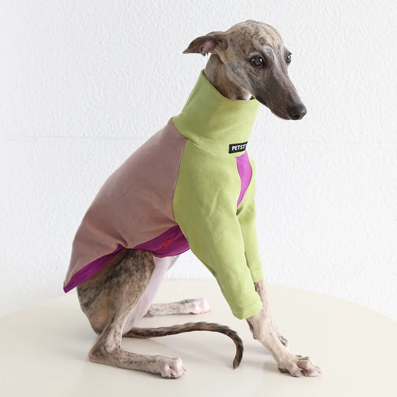 Suéter de Lã para Cães Galgos Gola Alta Preto - Imagem 3
