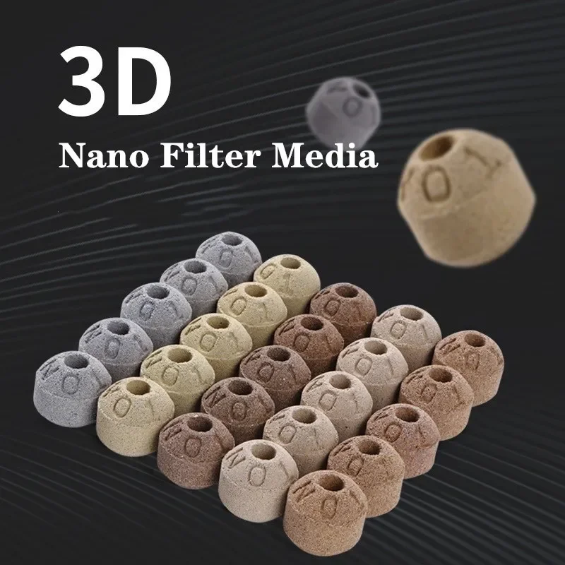 Mídia de Filtro Cerâmico para Aquário Nano Bio Esfera 3 cm para Biofiltragem - Imagem 2