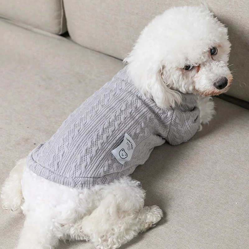 Suéter de Tricô para Cães e Gatos de Pequeno Porte, Quente para Inverno - Imagem 5