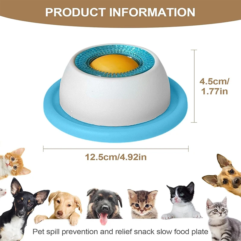 Lancheira Interativa para Gatos e Cães com Alimentador Lento Antirrespingo - Imagem 6