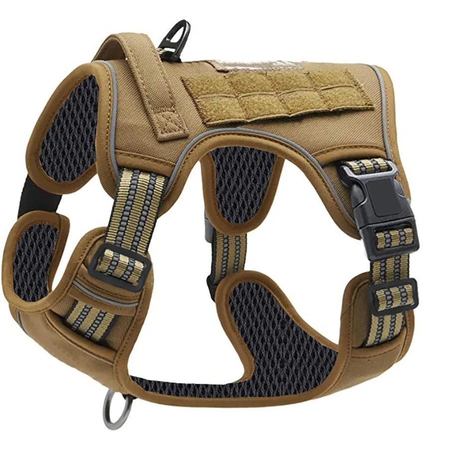 Coleira e Guia para Cães Grandes com Bolsos Molle - Imagem 5