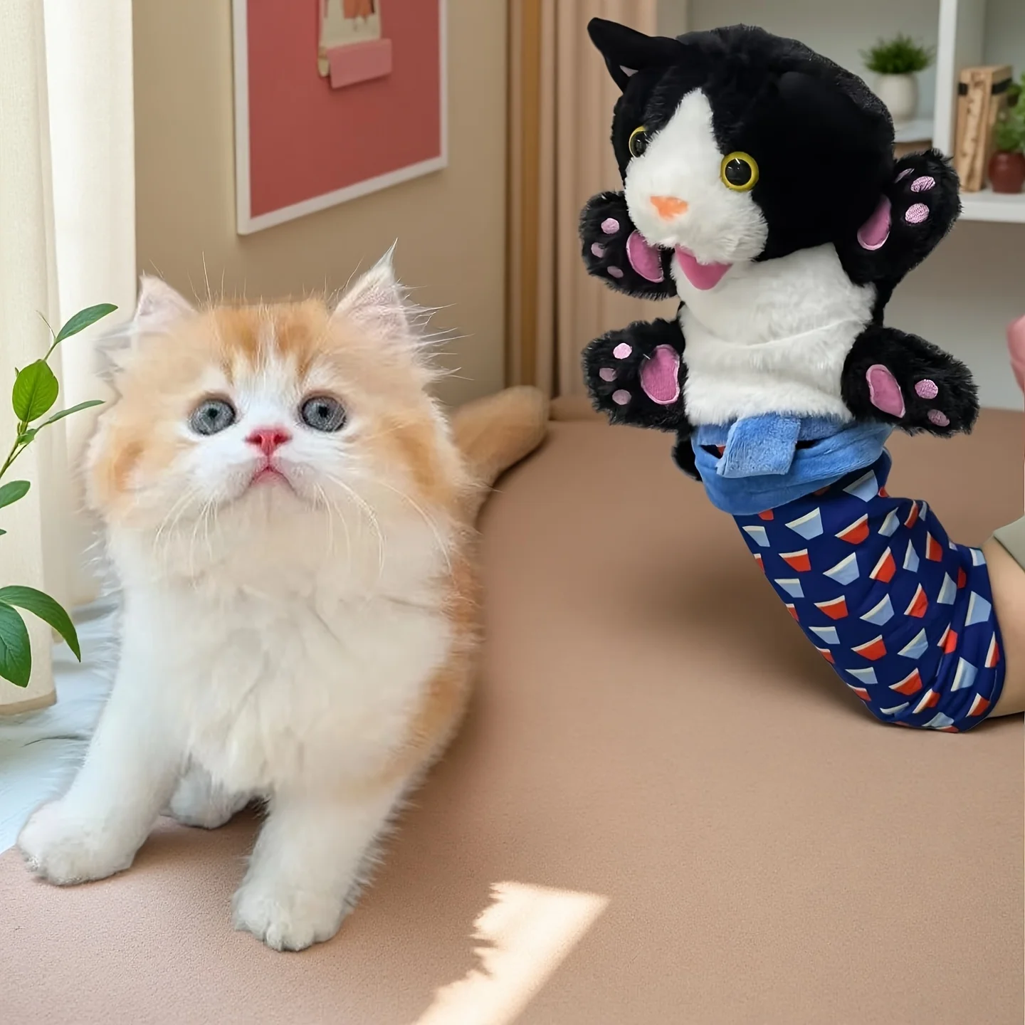 Brinquedo de Pelúcia para Gato Fantoche Interativo - Image 3