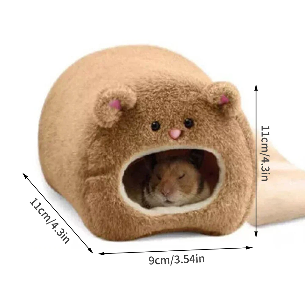 Ninho de Algodão para Hamster de Pelúcia Denso para Inverno - Imagem 5