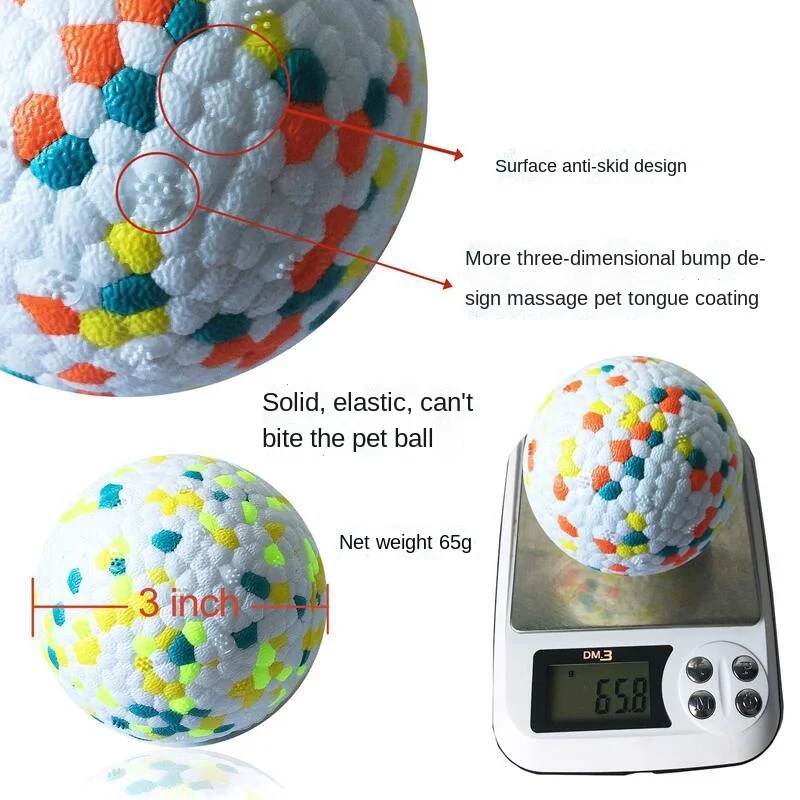 Brinquedo Bola para Cães de E-TPU Resistente à Mordida - Imagem 4