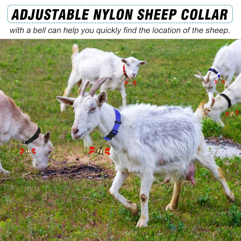 Coleira para Cabra com Sino para Pequenos Animais de Fazenda - Imagem 3