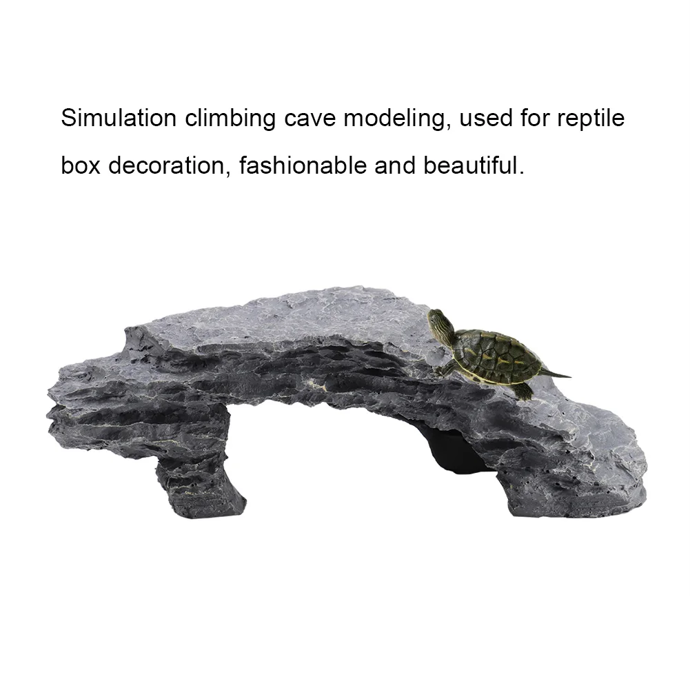 Caverna Plataforma para Répteis e Tartarugas em Resina 19,5 cm - Imagem 6