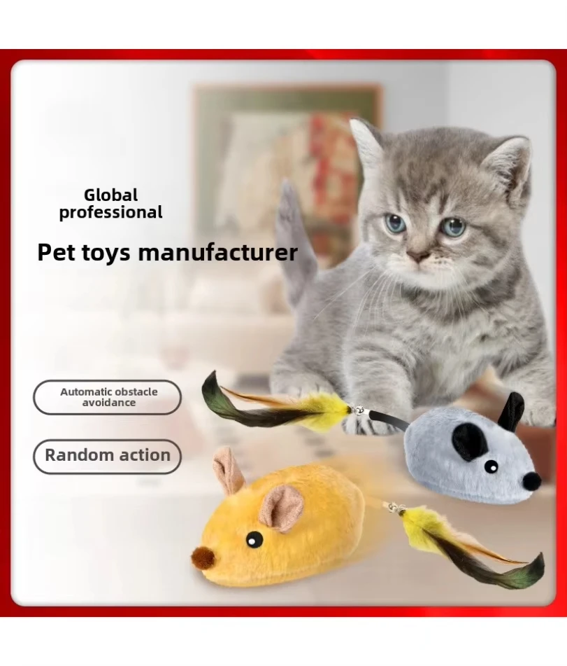 Brinquedo de Rato Eletrônico para Gatos Recarregável USB com Som - Imagem 3