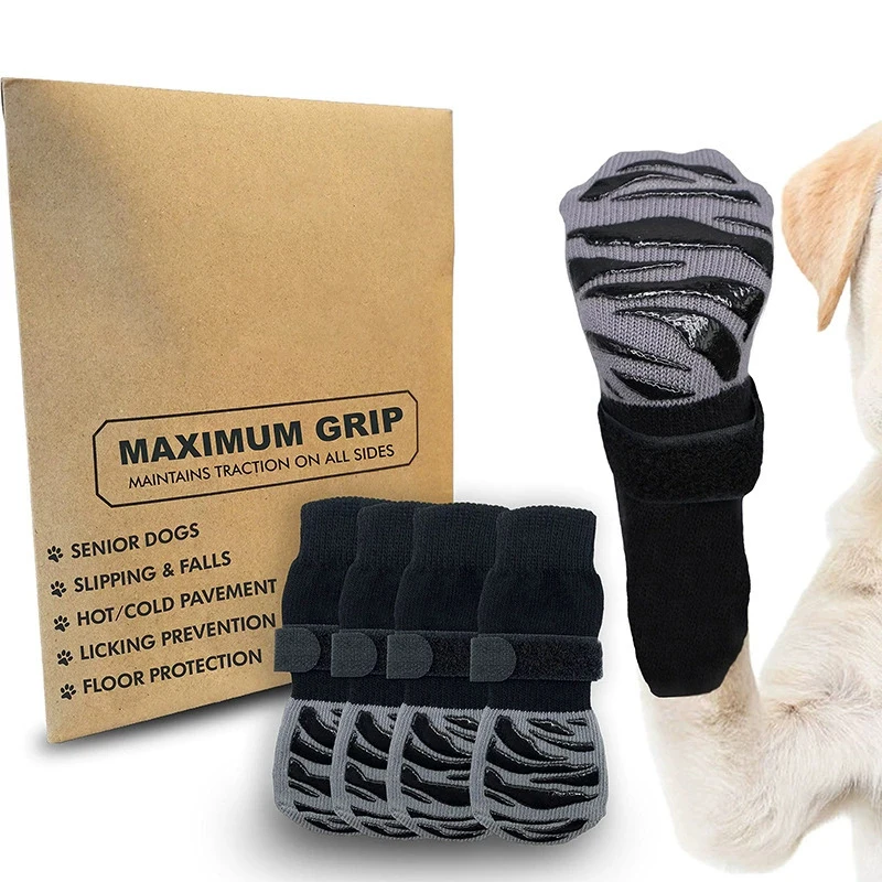 Meias Antiderrapantes para Cães Ajustáveis Laváveis Tamanho XL - Imagem 3