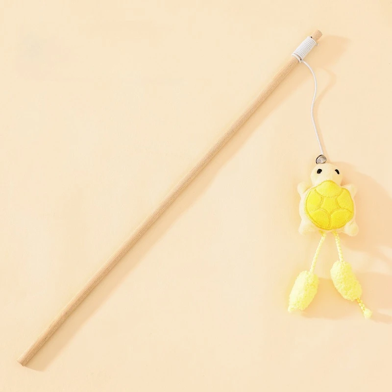 Brinquedo para Gatos Teaser Stick Tartaruga com Sino Interativo - Imagem 6