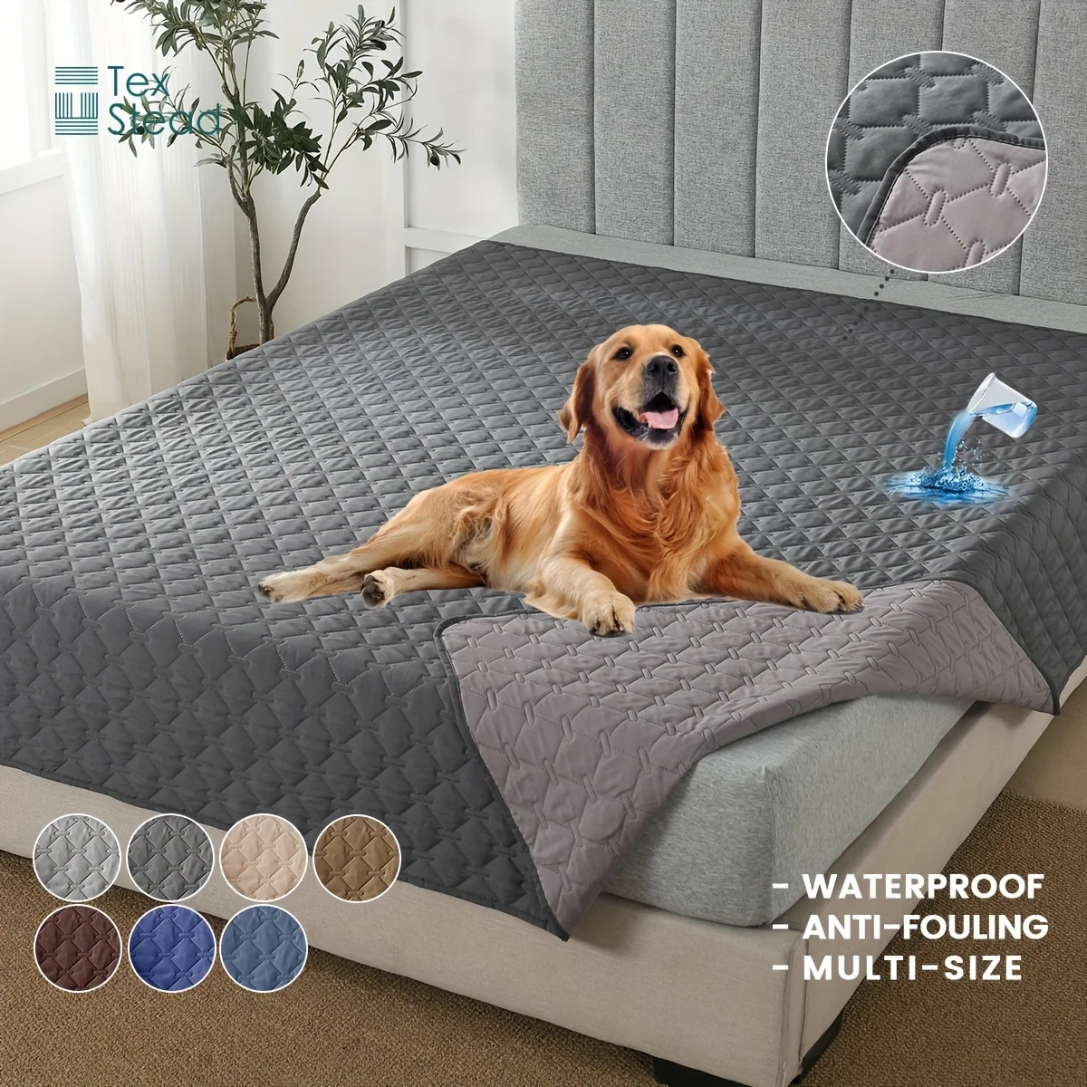 capa impermeável para cama de cães
