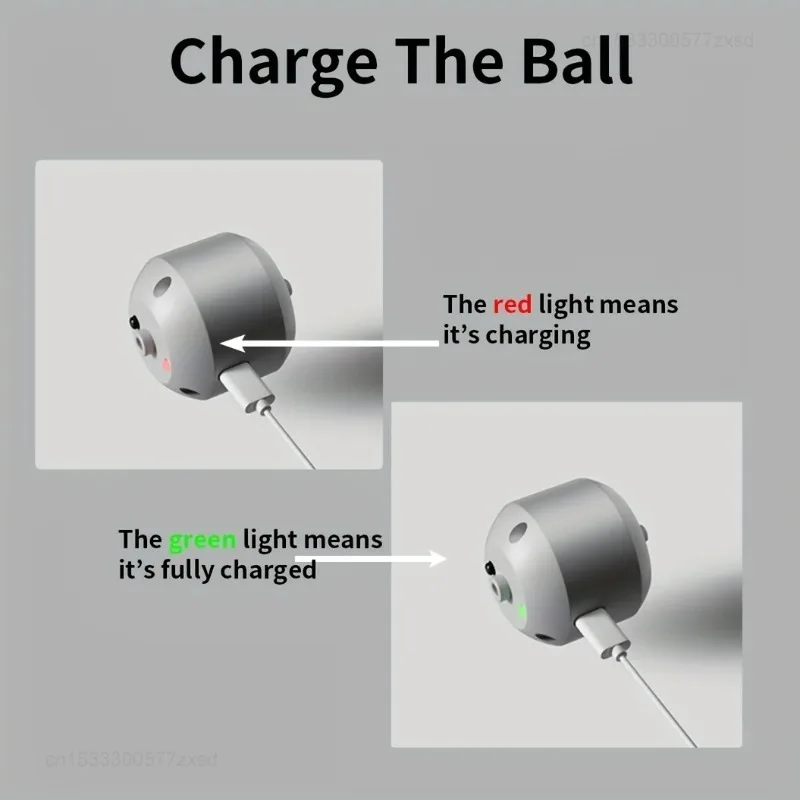 Bola Brinquedo Eletrônica para Cães e Gatos com Luz RGB e Rolamento Automático - Imagem 5
