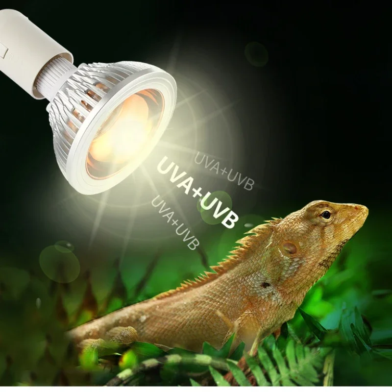 Lâmpada UV para Répteis 12W E27 UVA UVB para Terrário - Imagem 3