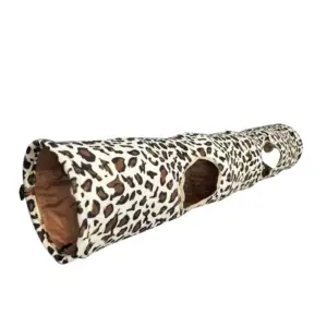 túnel leopardo para gatos dobrável