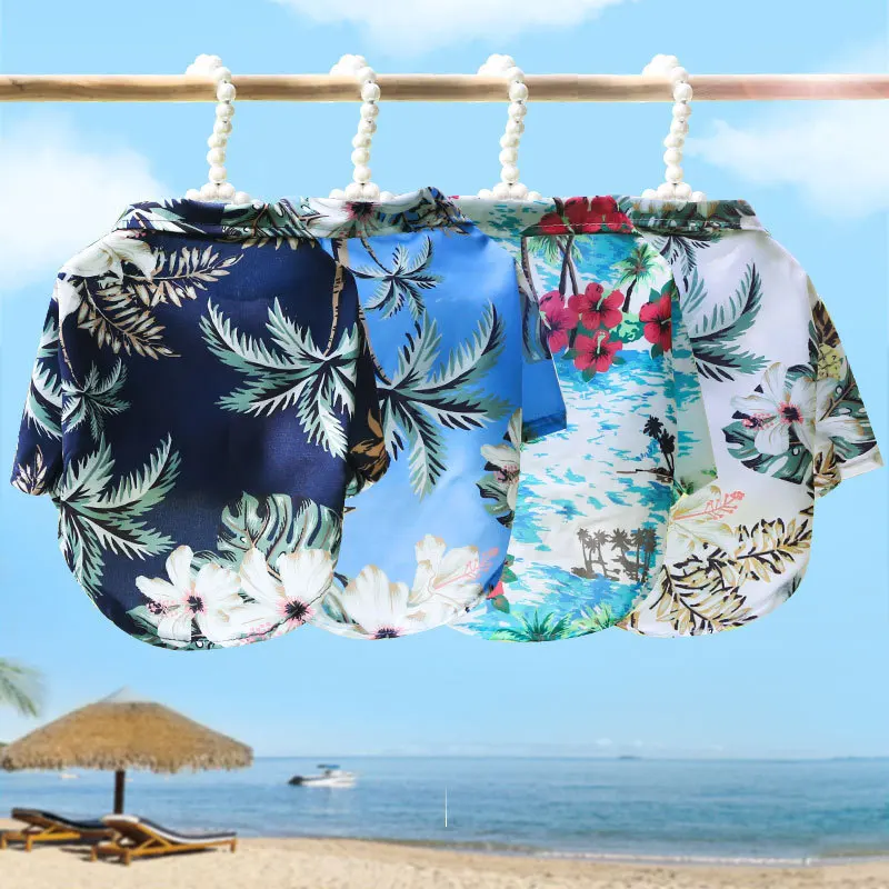 Camisa de Verão para Cães e Gatos de Poliéster Estampa Havaiana - Image 6
