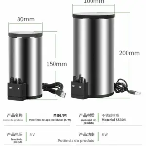 filtro para aquário de mesa usb