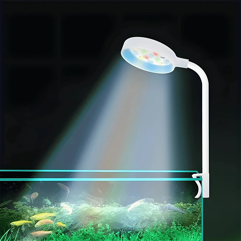 Luz de Aquário LED Clipe USB Espectro Completo Giratória 360° - Imagem 3