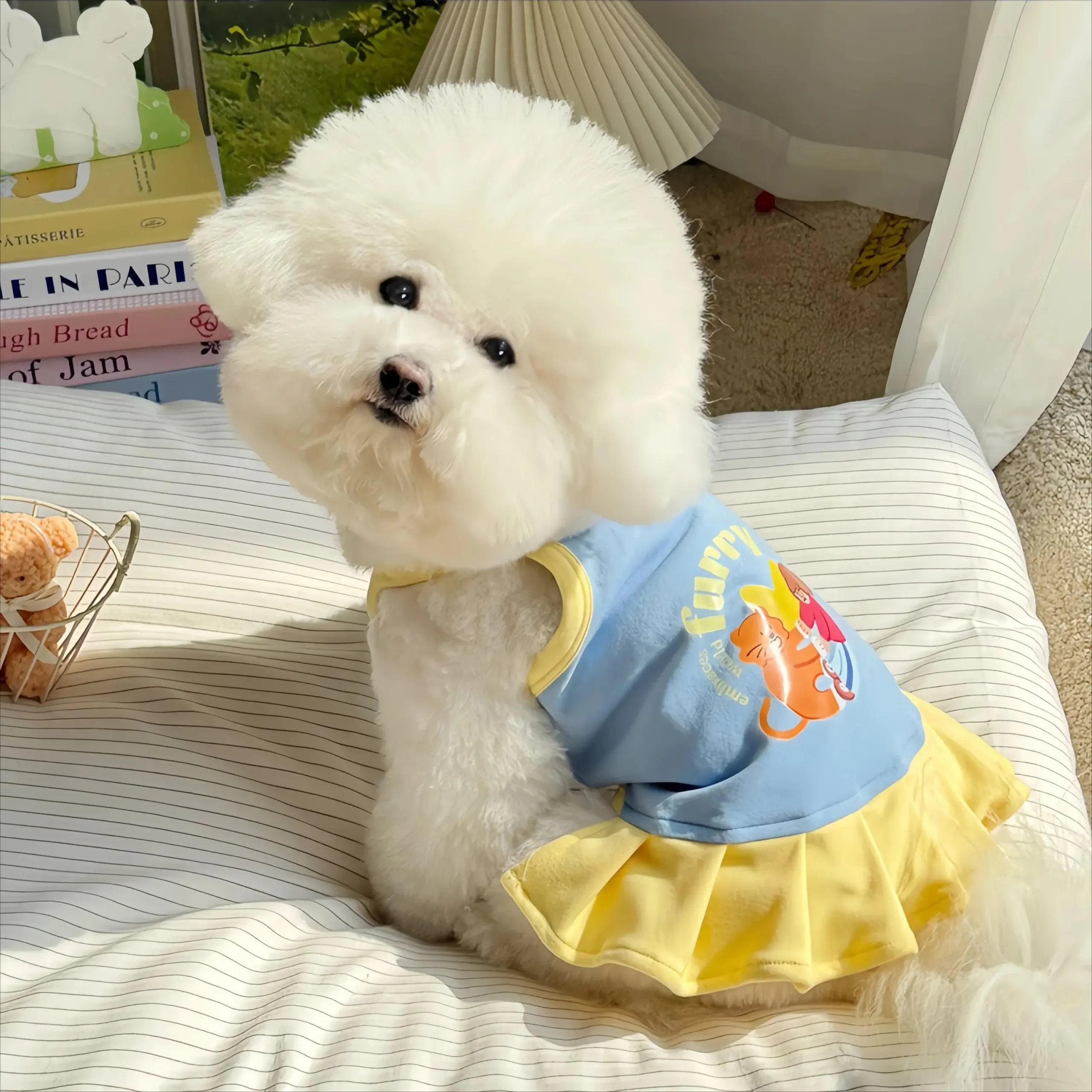 Vestido Respirável para Cães e Gatos Pequenos para Verão - Image 5