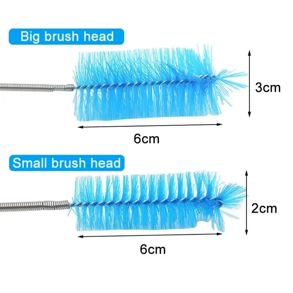 Escova de Limpeza para Aquário de Aço Inoxidável 90 cm com Cerdas de Nylon - Imagem 5