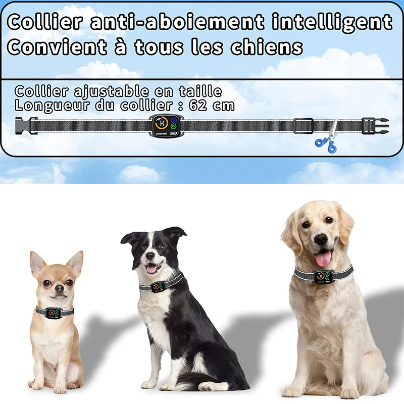 Coleira para Cães com Vibração e Som Recarregável IP67 - Imagem 6