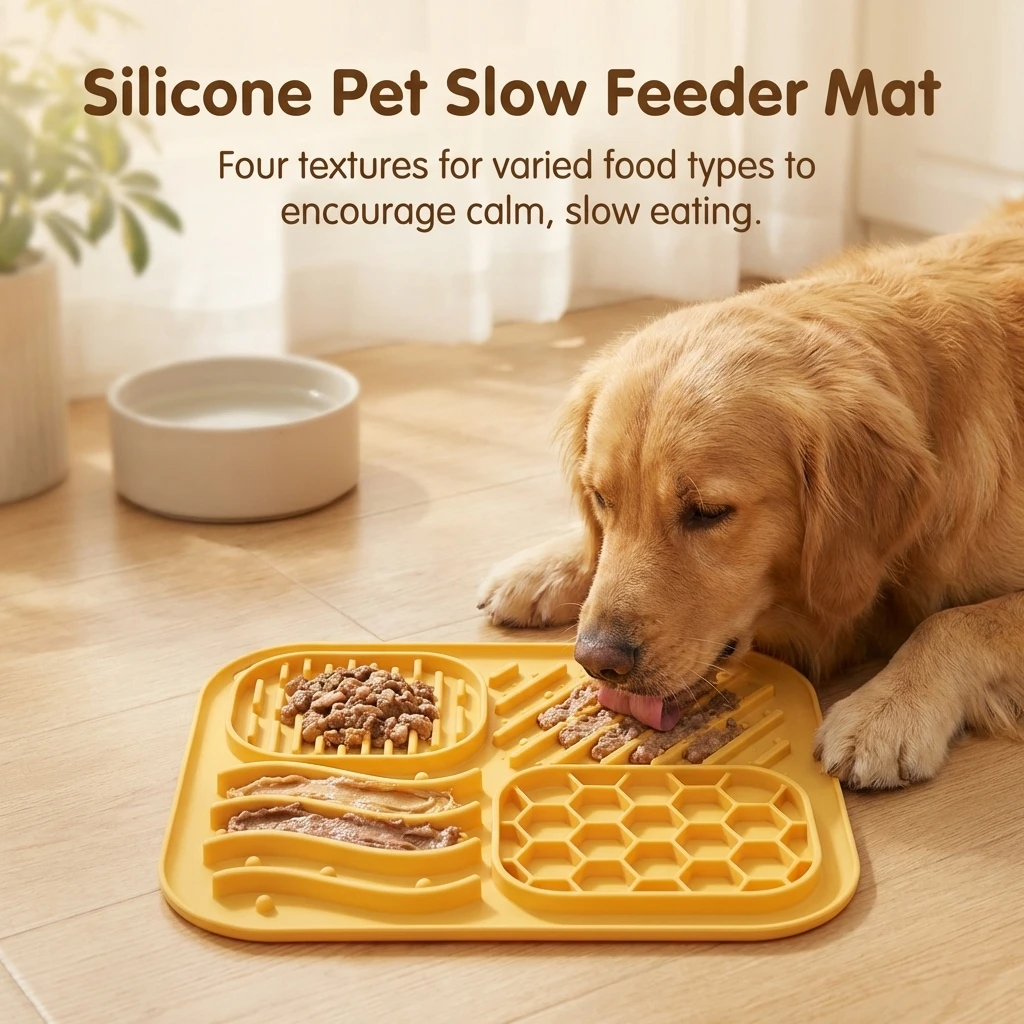 Tapete de Silicone para Cães e Gatos 20x24 cm com Sucção Antiderrapante - Image 2