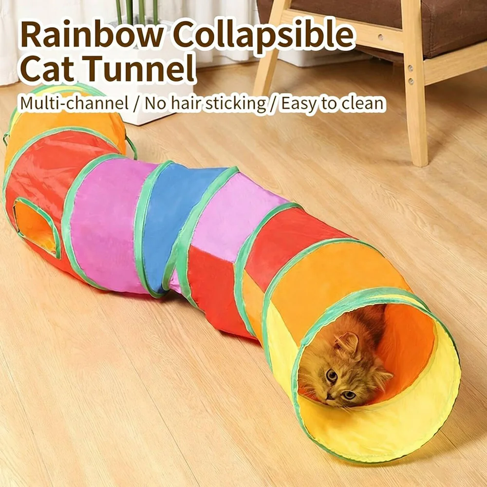 Túnel para Gatos e Cães Colapsável para Brincadeira - Imagem 3