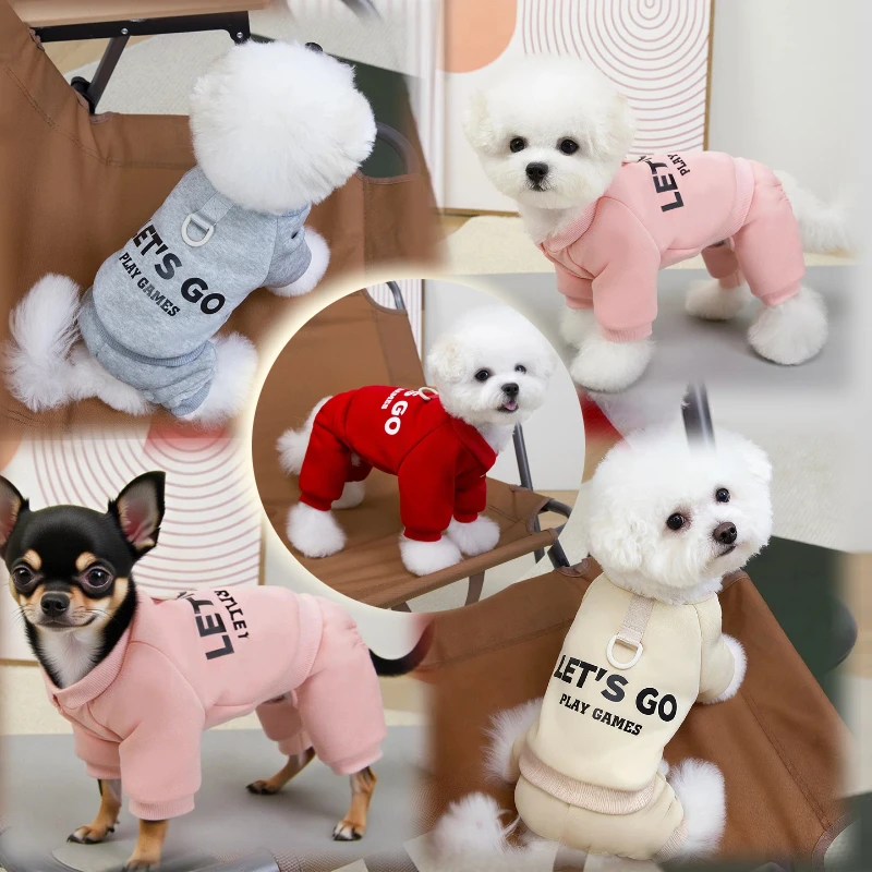 Moletom para Cães Pequenos e Médios de Inverno Quente - Imagem 2