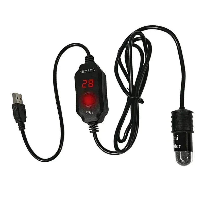 Aquecedor USB para Aquário 10 W com Termostato Digital - Imagem 3