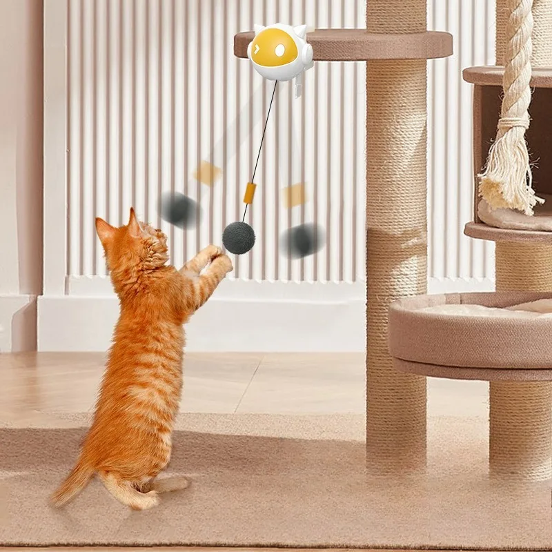 Brinquedo Interativo para Gato com Bola Elétrica Automática - Imagem 3
