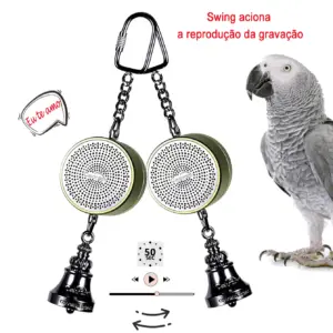 brinquedo gravador de voz para pássaros