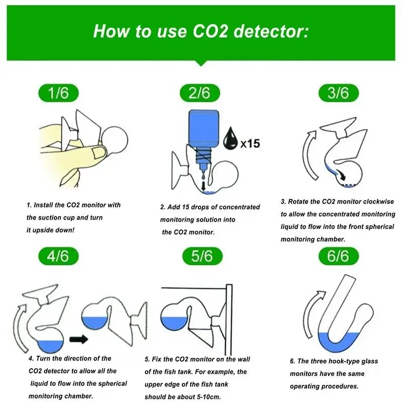 Indicador CO2 para Aquário com Solução Teste 15ml - Imagem 5