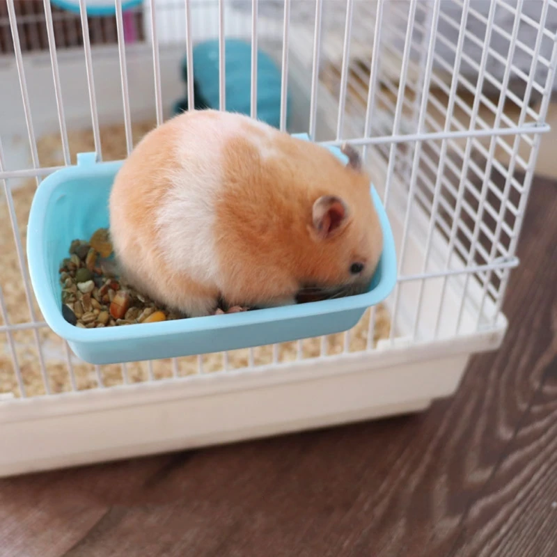 Tigela Removível para Hamster Plástico com Ganchos para Gaiola - Image 3