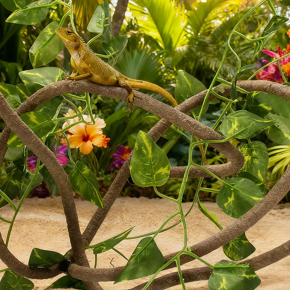 Videira Artificial para Répteis 1m Flexível para Terrário - Imagem 5