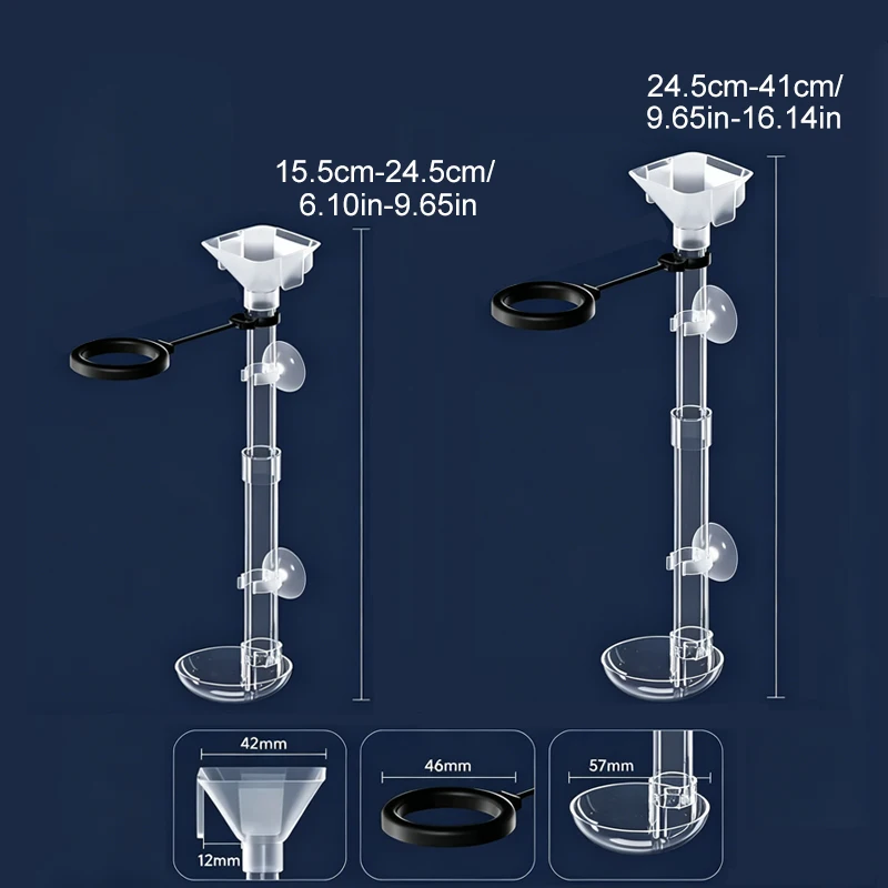 Alimentador de Peixes para Aquário Telescópico com Ventosas - Imagem 2