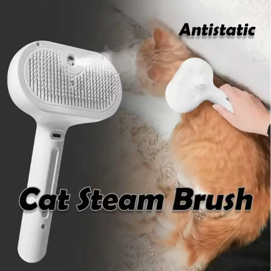 Escova de Vapor para Cães para Tosa na cor Cinza - Imagem 4