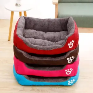 cama retangular para cães e gatos
