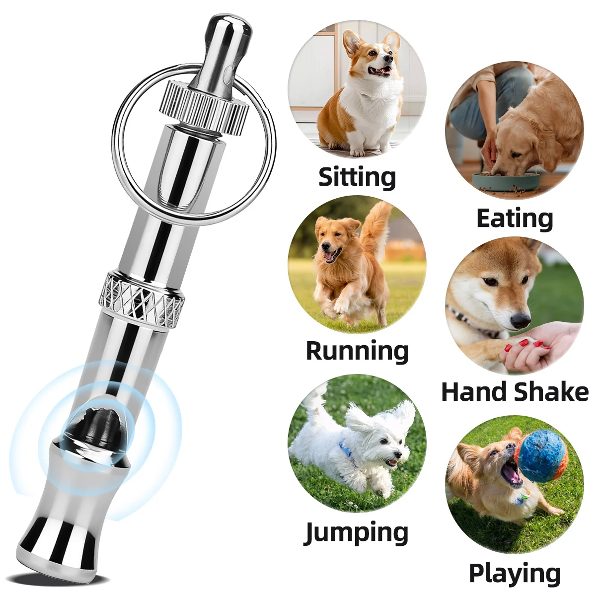 Apito de Treinamento ORCLEAB para Cães Ultrassônico Ajustável - Imagem 5