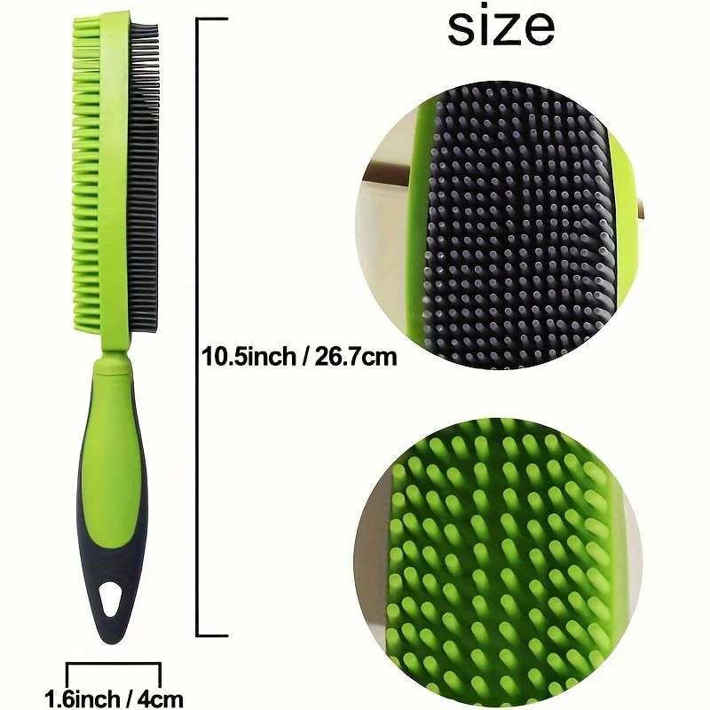 Escova de Silicone para Cães e Gatos Removedora de Pelos - Imagem 2