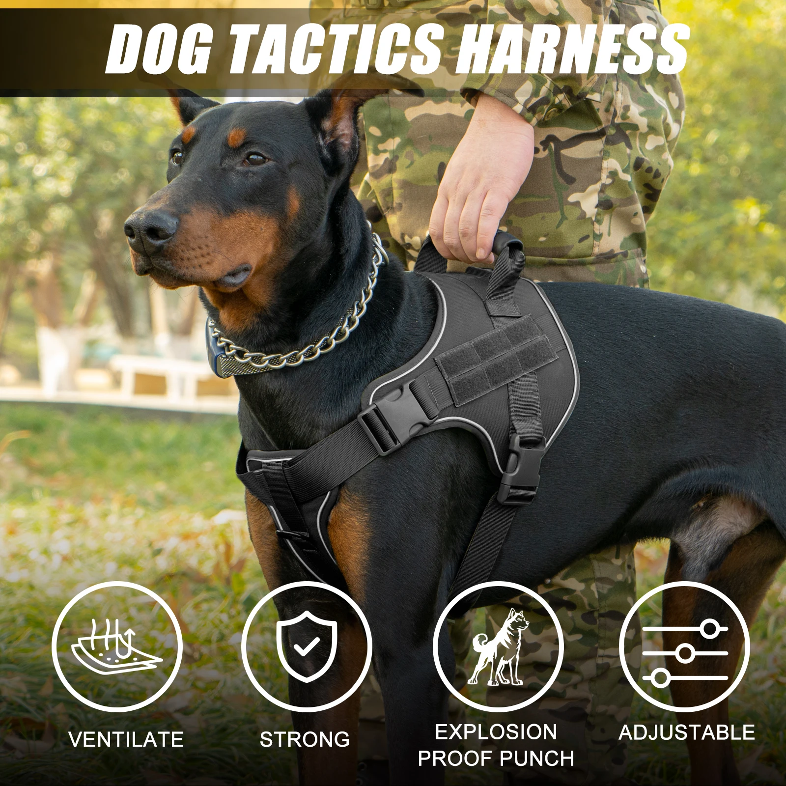 Colete Tático para Cães Pequenos, Médios e Grandes - Image 6